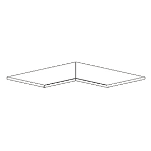 Pietra Baugè Bordo angolare interno - Art. 9558 | Casalgrande Padana Pietra Baugè Bordo angolare interno - Art. 9558 | Casalgrande Padana