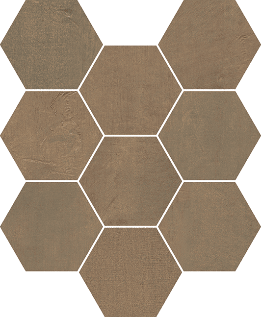 Fusion Mosaico Esagoni Copper | Casalgrande Padana