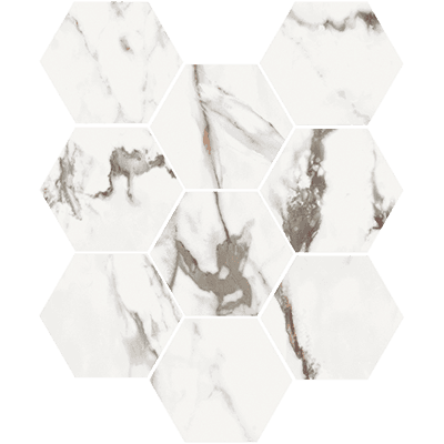 Marmora Mosaico Esagoni | Casalgrande Padana Marmora Mosaico Esagoni | Casalgrande Padana