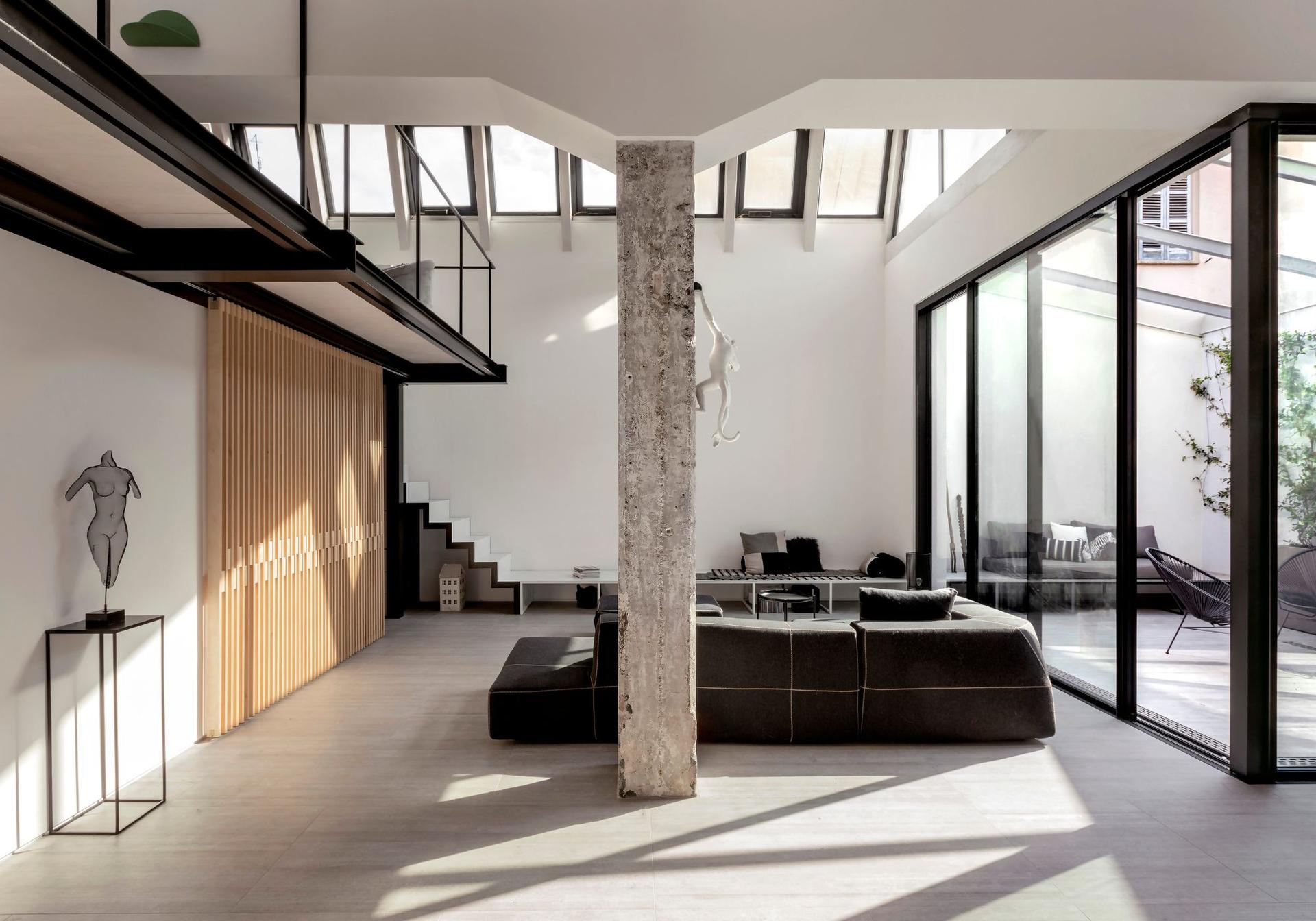 Gestaltung eines modernen Lofts in Schwarz und Weiß mit Feinsteinzeugfliesen | Casalgrande Padana Gestaltung eines modernen Lofts in Schwarz und Weiß mit Feinsteinzeugfliesen | Casalgrande Padana