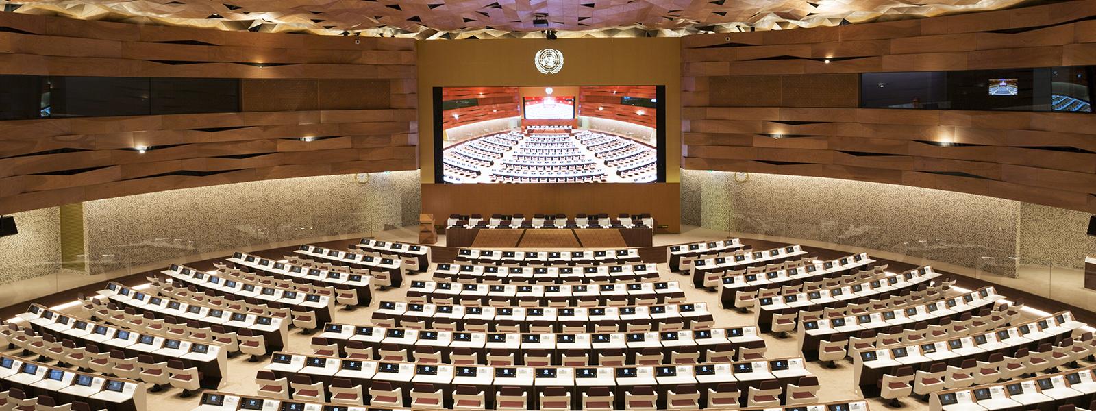 Room XIX at the United Nations in Geneva | Casalgrande Padana Room XIX at the United Nations in Geneva | Casalgrande Padana