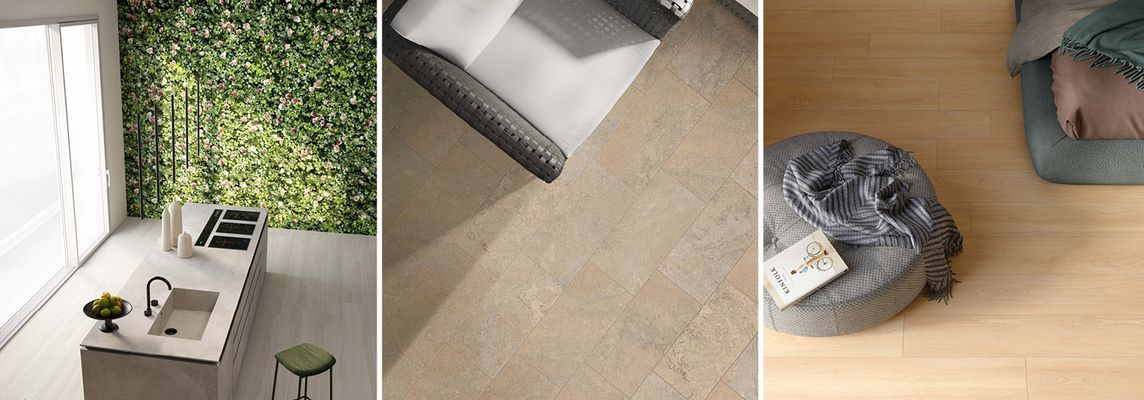 Stile Natural: come arredare con il gres porcellanato